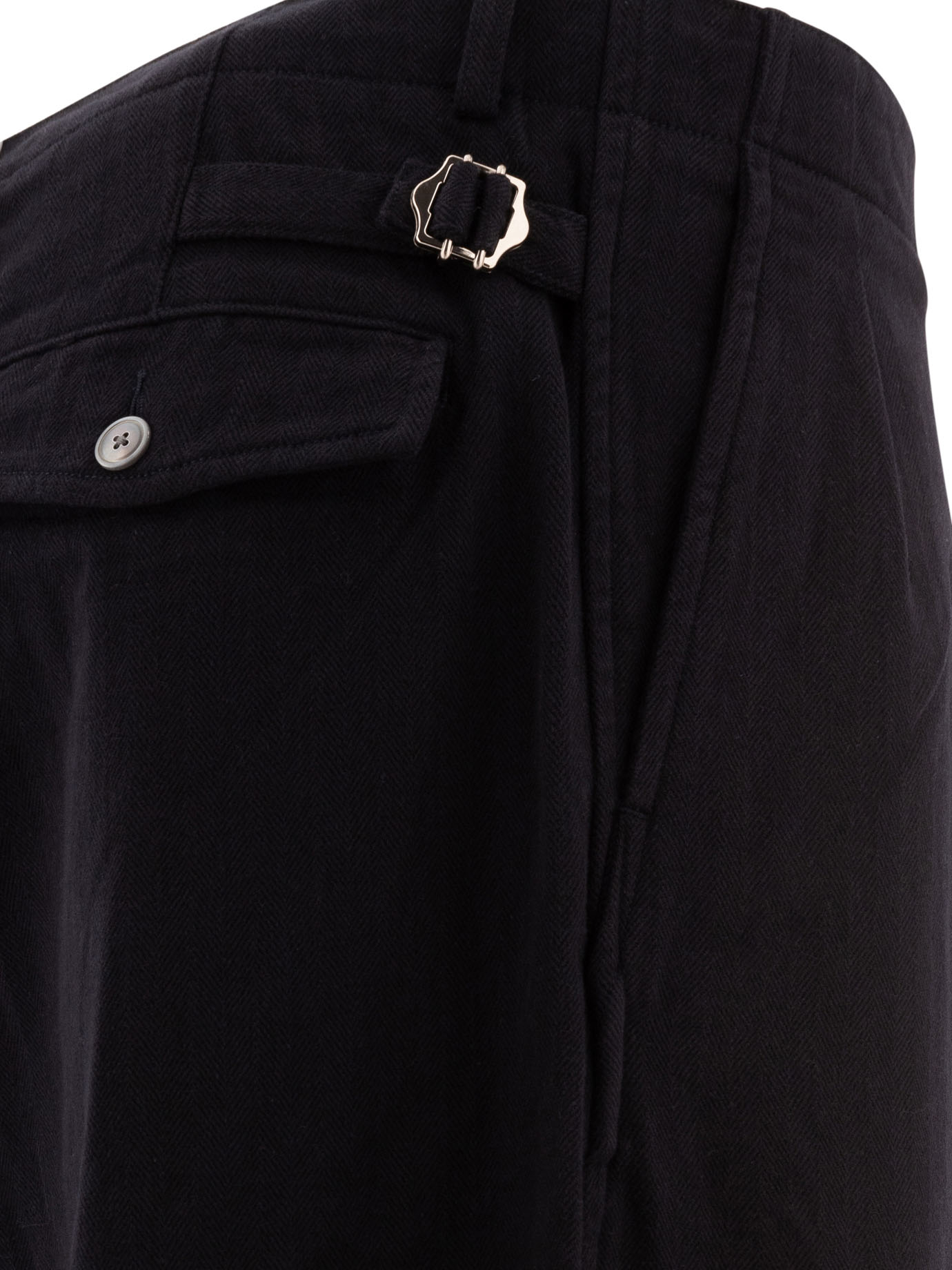 NANAMICA Black   Pleated trousers